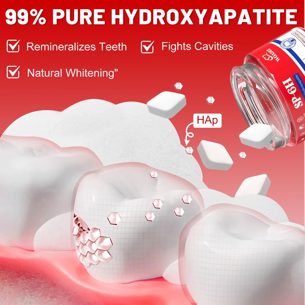 SP-6 Probiotics & Hydroxyapatite Toothpaste Tablets - Mint Fresh Travel Tabs (62 Count)