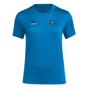 adidas Women's Local Stoic Short Sleeve Pre-Game T-Shirt - Charlotte FC, Sharp Blue (XXL)