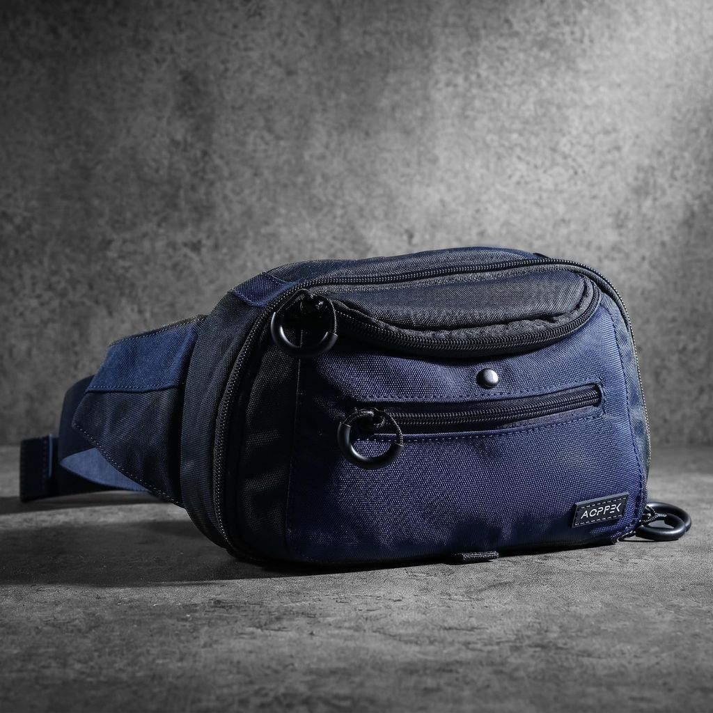 AGPTEK Tactical Compact CCW Waist Bag with Adjustable Holster - Navy