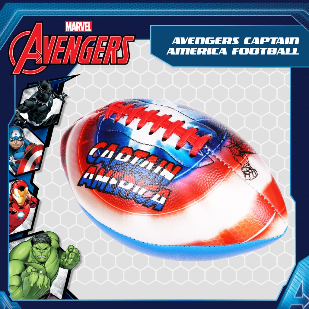 Capelli Sport Marvel Avengers Captain America Youth Football, Small Mini Junior Futbol for Kids, Size 6, Multi