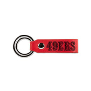 Rico Industries NFL Faux Leather Keychain - San Francisco 49ers (4" x 1.4")