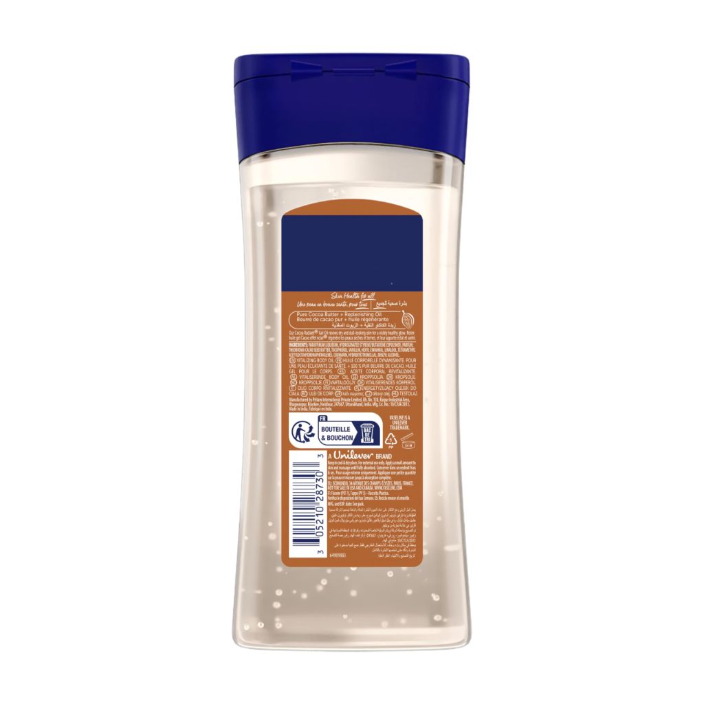 Vaseline Intensive Care Cocoa Radiant Body Gel Oil, 6.8 Ounce