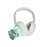 BuddyPhones Cosmos Fun | Wireless Foldable ANC Bluetooth Headphones + Microphone - (Green)