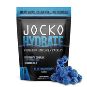 Jocko Hydrate Sticks - 16 Pack - Blue Raspberry, Exp. 6/2026