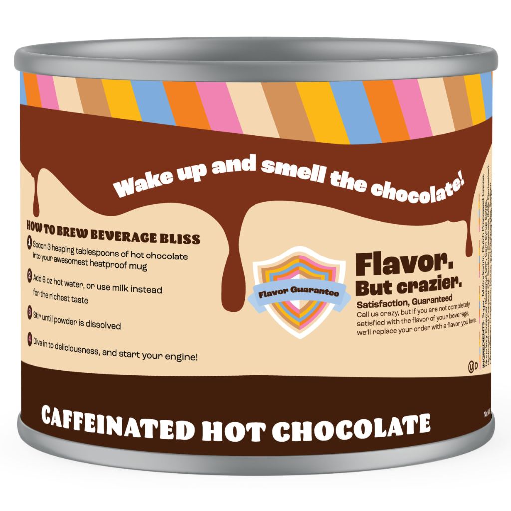 Crazy Cups Caffeinated Molten Chocolate Souffle Hot Cocoa Mix - 12 Ounce