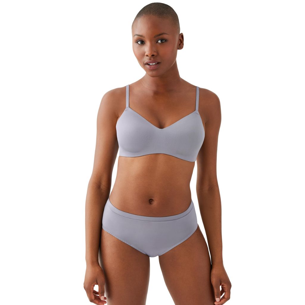B.tempt'd by Wacoal Women's Spotlight Lightly Padded Wire Free T-Shirt Bra, 956293, Quicksilver, 40D