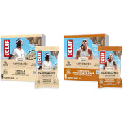 CLIF BAR Caffeinated Collection - Energy Protein Bars - Caramel Chocolate Chip and Vanilla Almond - Variety Pack - Made with Organic Oats - Energy Bars - Non-GMO - (10 Pack)