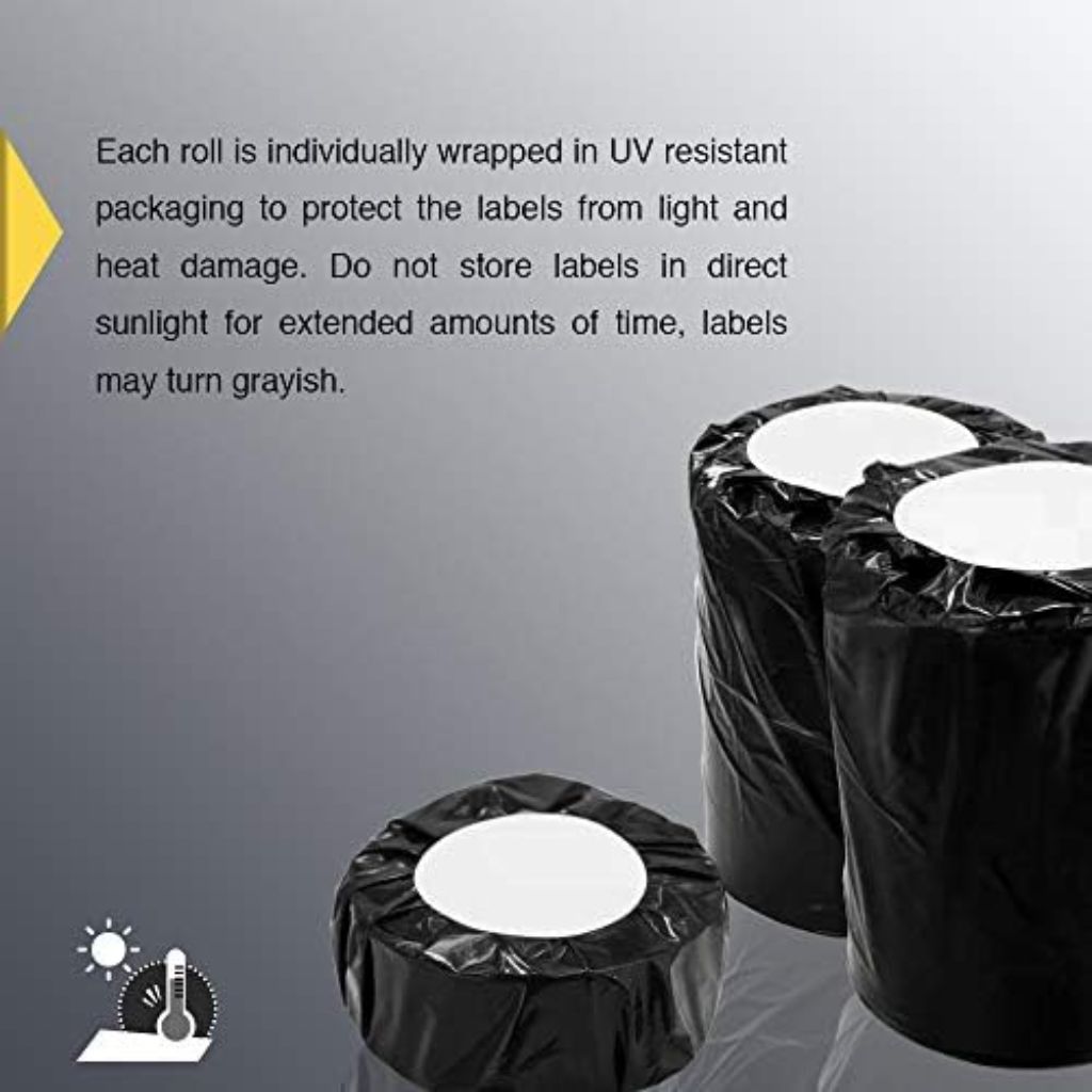 BETCKEY - 3" x 3" (76 mm x 76 mm) Multipurpose & Large Square Labels, [1 Rolls, 500 Labels]