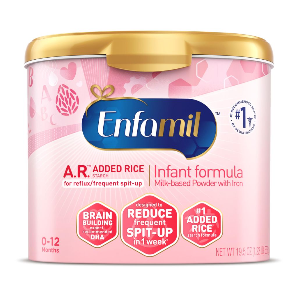 Enfamil A.R. Infant Formula - Clinically Proven to Reduce Spit-Up in 1 week - 19.5 oz -Thickened with Rice Starch(Package May Vary)