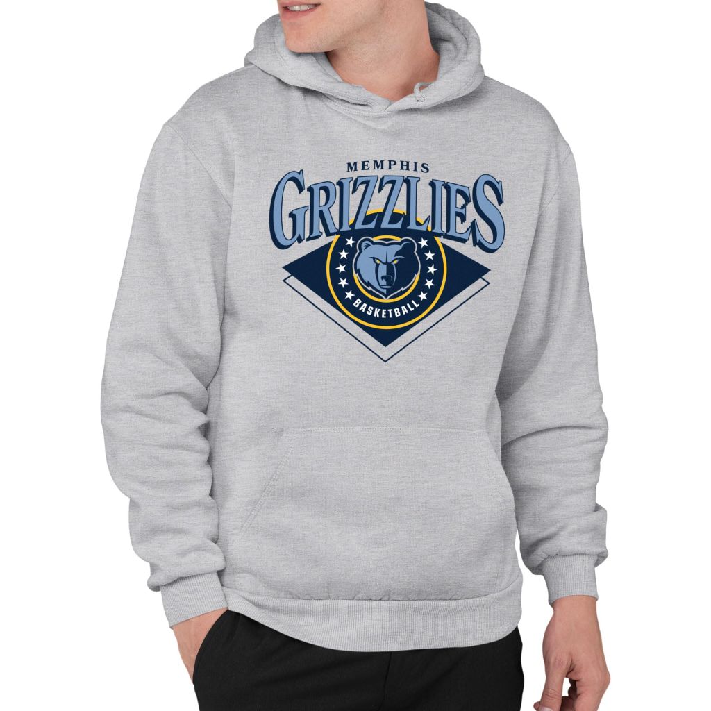 Junk Food NBA - Memphis Grizzlies - Court Classic - Officially Licensed Adult Pullover Fleece Hoodie for Adults, 2XL