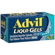 Advil Liqui-Gels Pain Reliever and Fever Reducer, 200mg - 160 Capsules