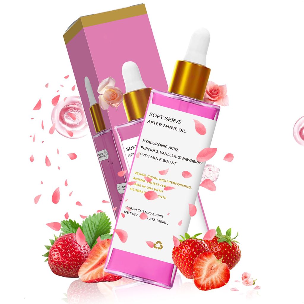 Soft Serve After Shave Oil - Strawberry Vanilla, 3.1 fl. oz.