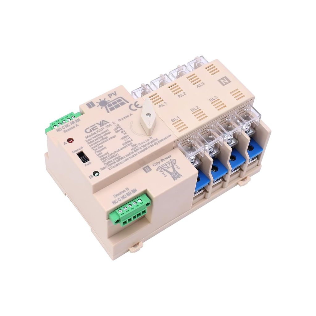 GAEYAELE on-Grid Photovolatic Power Automatic Transfer Switch Din Rail