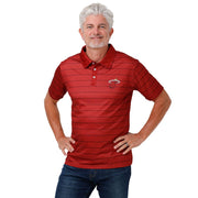 FOCO Miami Heat NBA Mens Striped Polyester Polo - XXL