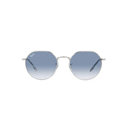 Ray-Ban Womens Rb3565 Jack Sunglasses - Silver/Clear Gradient Blue