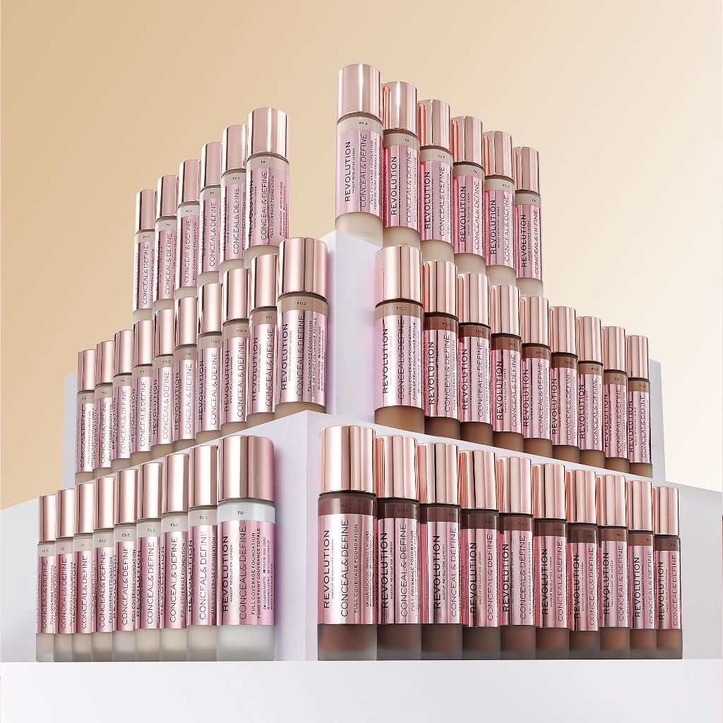 Makeup Revolution Conceal & Define Foundation, F10, 23ml