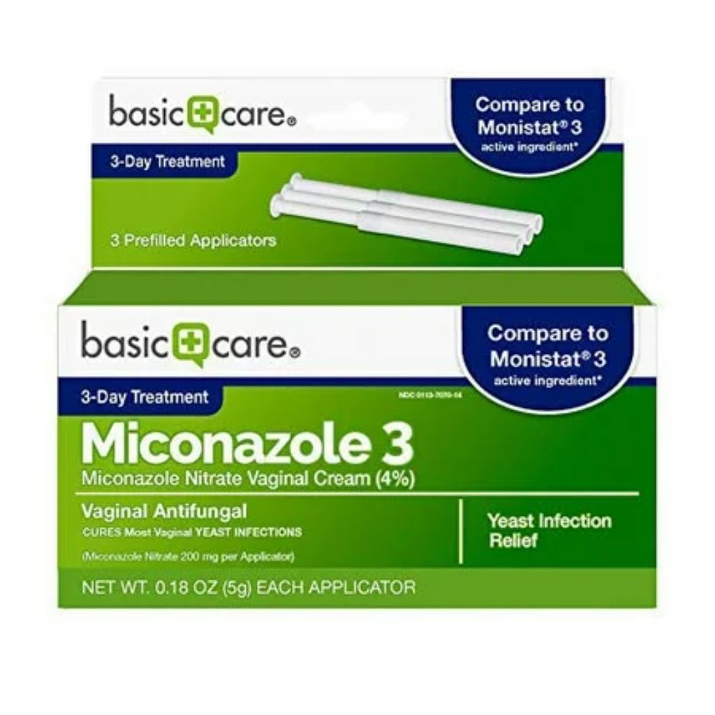 Amazon Basic Care Miconazole 3 Miconazole Nitrate 4% Vaginal Cream 3-Day Treatment
