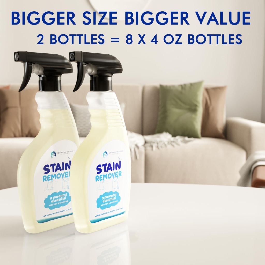 New England Stories Stain Remover Spray - Fragrance-Free, 16 fl. oz. (2 Pack)