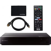 Sony Blu Ray Player with WiFi. Video Streaming & Screen Mirroring  DVD Players for Tv  HD Bluray Playback  Includes Blue Ray/Cd Player  Full 1080p  Remote Control  HDMI Cable  Cleaning Cloth