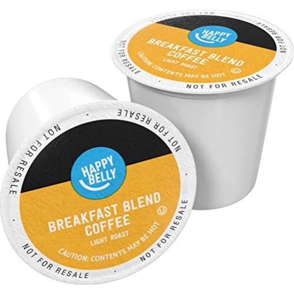 Happy Belly Breakfast Blend Light Roast Keurig K-Cup Coffee Pods, 100 Count