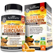 Turmeric Curcumin with Black Pepper Extract 1500mg - 90 Capsules