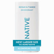Native Aluminum Free Deodorant, Ocean & Timber, Large Size Stick | 3.1 oz