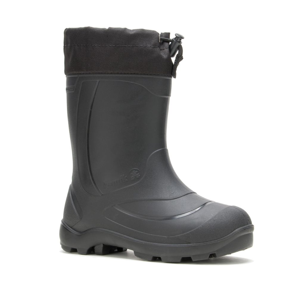 Kamik Snobuster1 Kids Snow Boot, Black - size 3 Little Kid