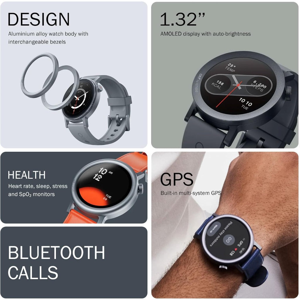 CMF Watch Pro 2 Smartwatch and Fitness Tracker with Bluetooth, GPS - Android & iOS, Dark Gray