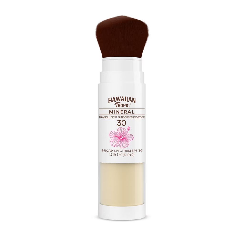 Hawaiian Tropic Mineral Skin Nourishing Sunscreen Powder Brush SPF 30 - 0.15oz