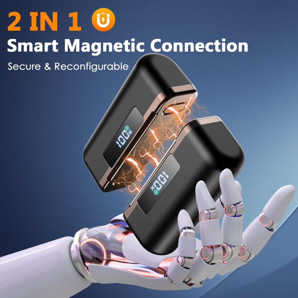 BEYYON Rechargeable, Magnetic Hand Warmers w/4 Heat Levels - 2 Pack