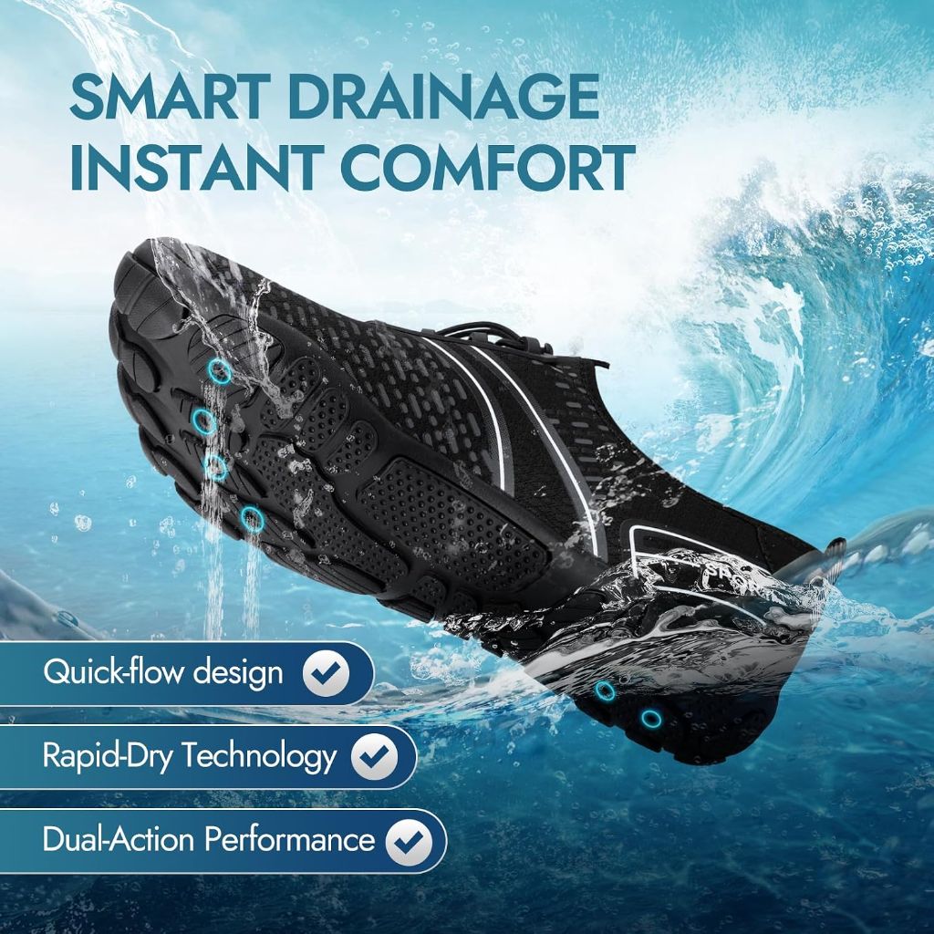 ATHMILE Hiking Barefoot Water Shoes for Adults