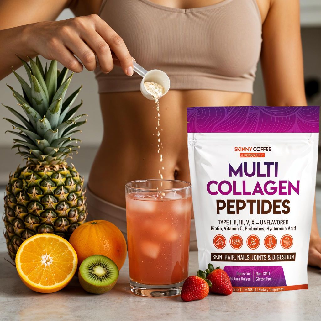 Multi Collagen Peptides Powder – Unflavored, Grass-Fed – 41 Servings