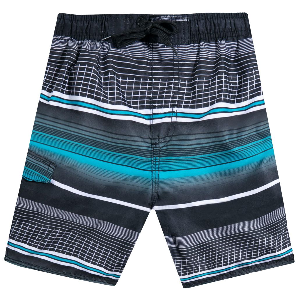 Kanu Surf Toddler Boys Impact Quick Dry Beach Swim Trunk, Sprint Black - size 3T