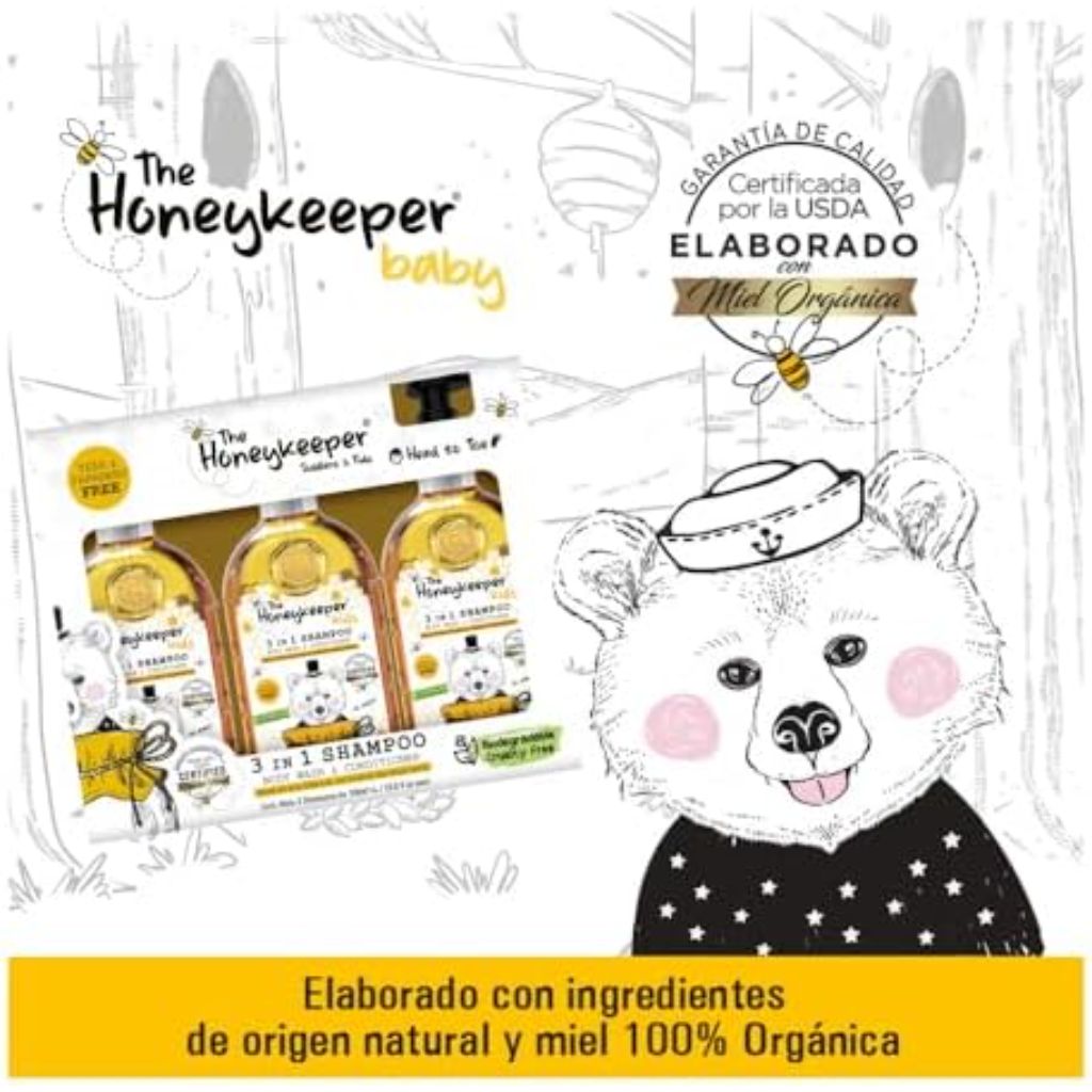 The Honeykeeper 3 in 1 Kids Shampoo/Body Wash/Conditioner, 23.6 fl oz - 3 Pack