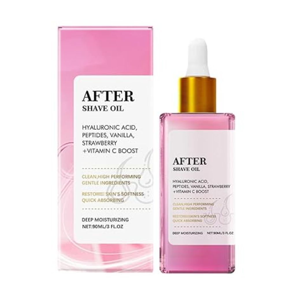 After Shave Oil for Smooth Skin, Strawberry Vanilla After Shave Oil for Women - 3.1 fl. oz.
