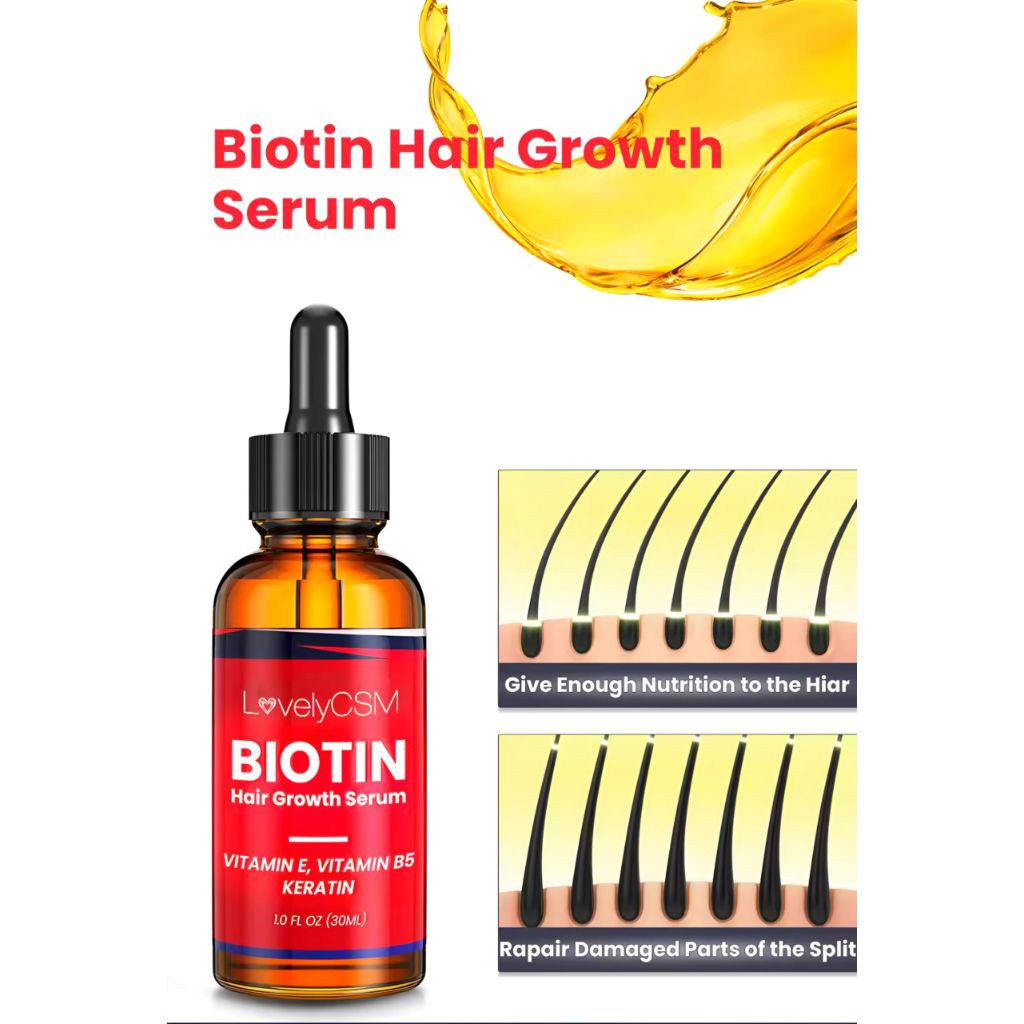 Biotin Hair Growth Oil Serum for Women & Men - 30ml