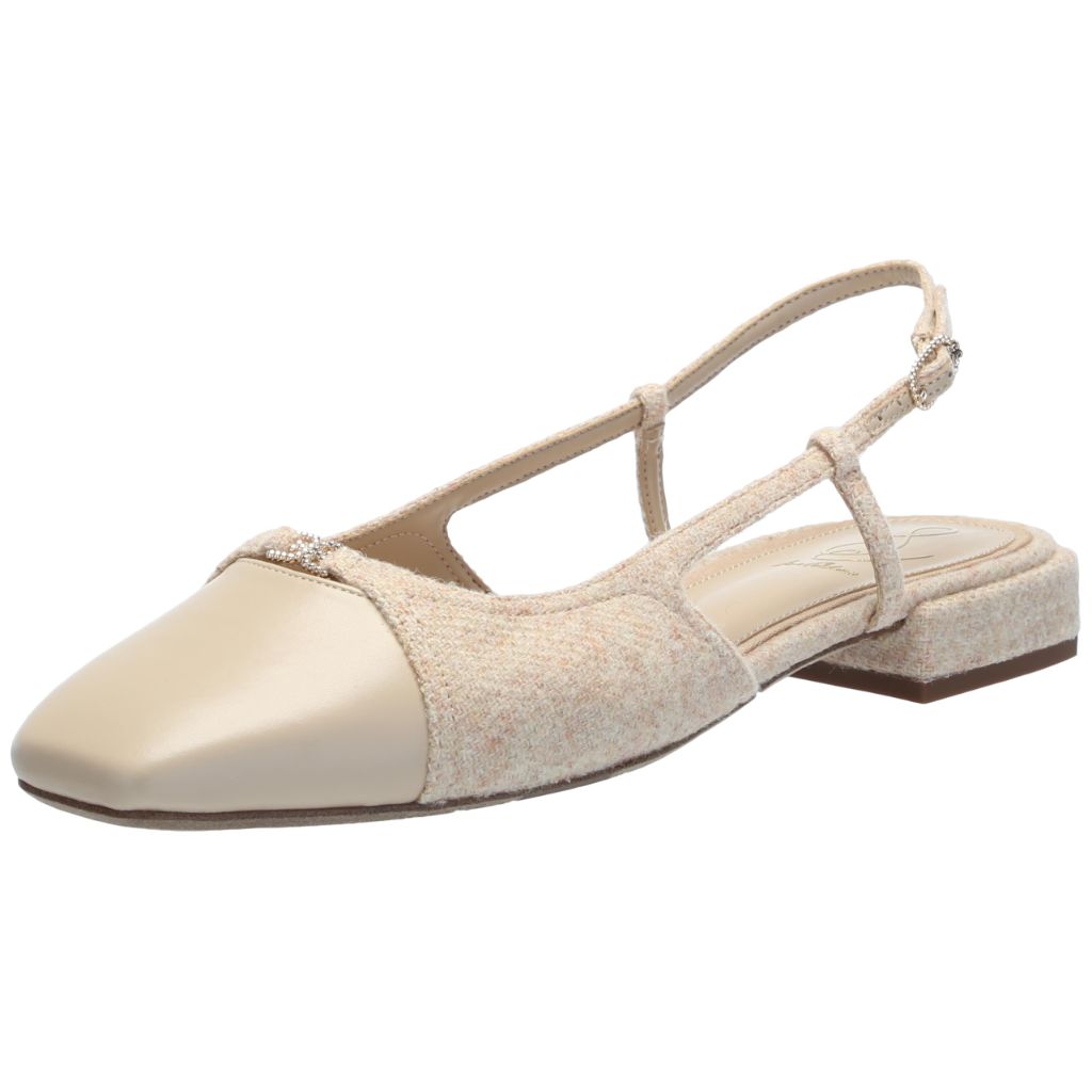 Sam Edelman Women's Kara Ballet Flat Beechwood/Oat 9.5 Medium