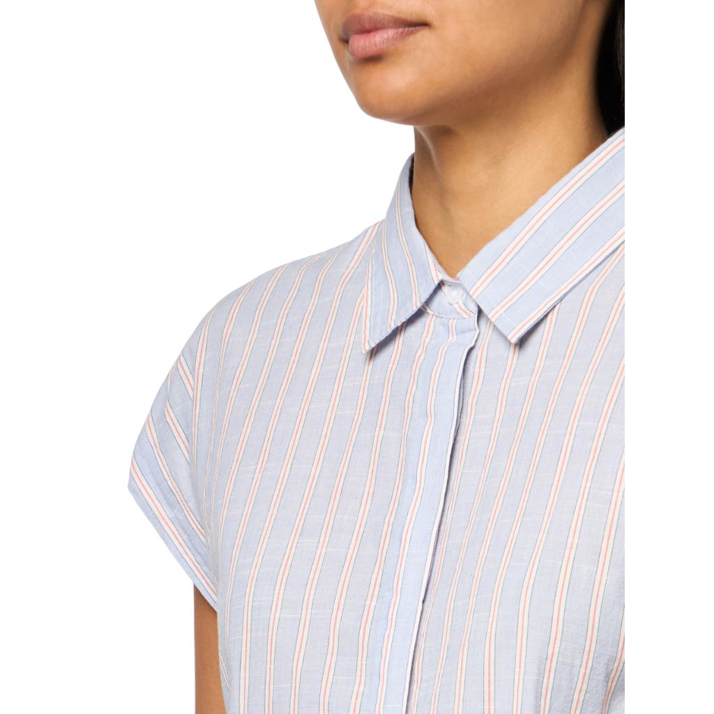 Lucky Brand Sleeveless Tunic Button-down Blue Stripe, XS