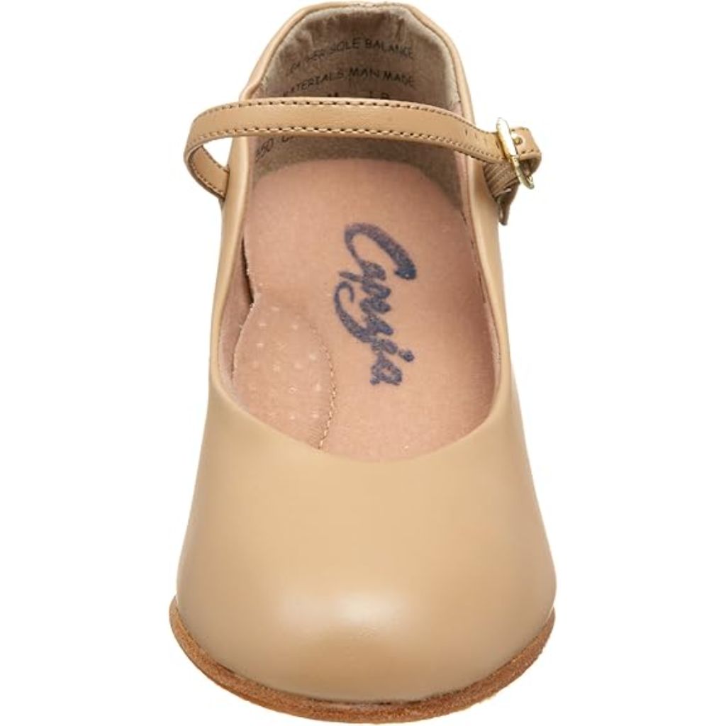 Capezio Women's Jr. Footlight Character Shoe (550) - Caramel, Size 5M