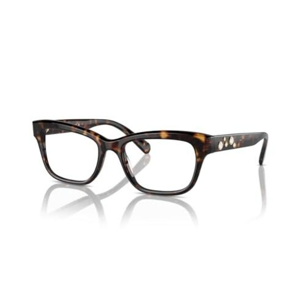 Swarovski SK 2022 1002 Havana Rectangle Glasses for Women