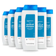 Amazon Basics 2-in-1 Anti-Dandruff Shampoo and Conditioner for Itchy Scalp,  12.5 Fl Oz, 6-Pack