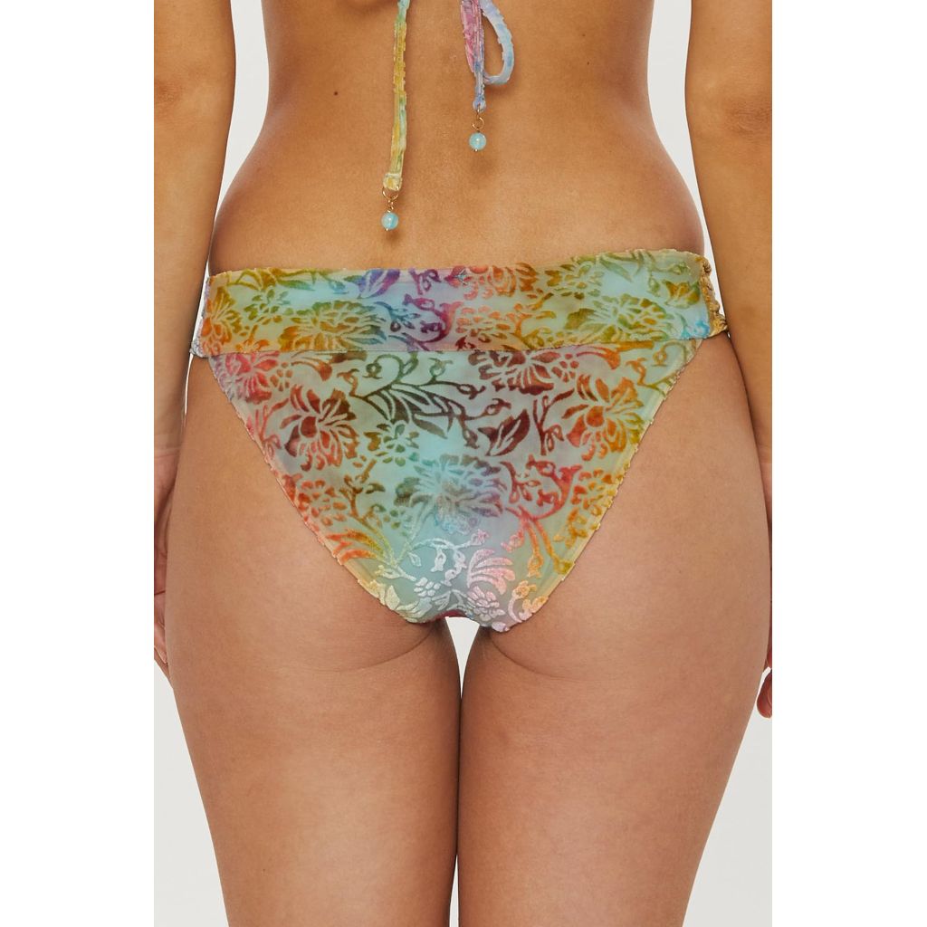 Isabella Rose Women's Standard Tropea Maui Bikini Bottom, Cheeky Coverage, Swimwear Separates, Multicolor