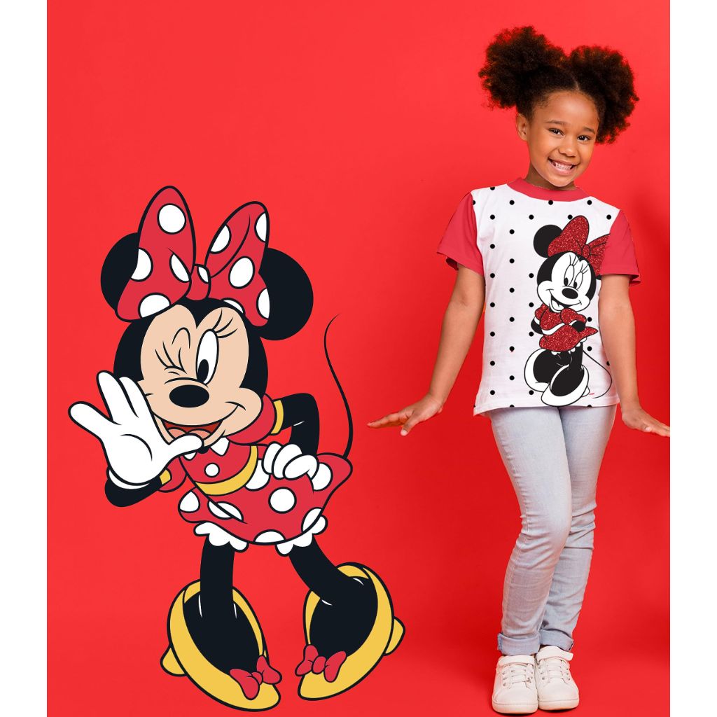 Minnie Mouse Tshirt (3-Shirts Pack) Kids & Toddler Girls Clothes 6 Yl/W/Pk SS