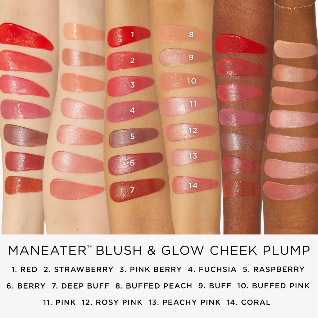 Tarte maneater blush & glow cheek plump – Lightweight Cheek Tint & Illuminator coral 0.27oz