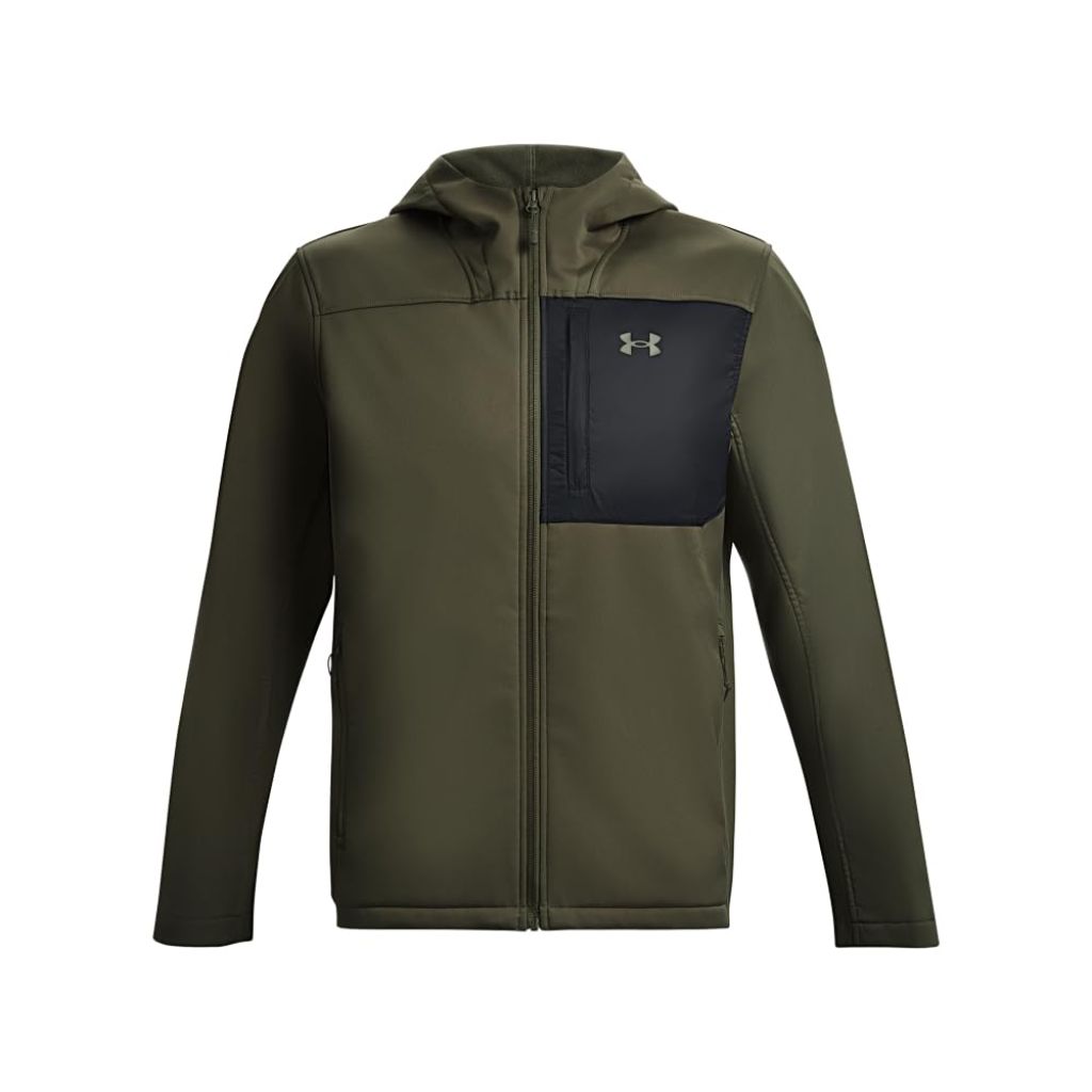 Under Armour Mens Storm Cold Jacket, Black/Marine OD Green - size Medium