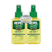 Repel Plant-Based Lemon Eucalyptus DEET-Free Insect Repellent, 4 Oz 2 Pk
