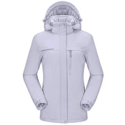 CAMEL CROWN Women’s Mountain Snow Waterproof Ski Jacket Detachable Hood Windproof Fleece Parka Rain Jackt Winter Coat