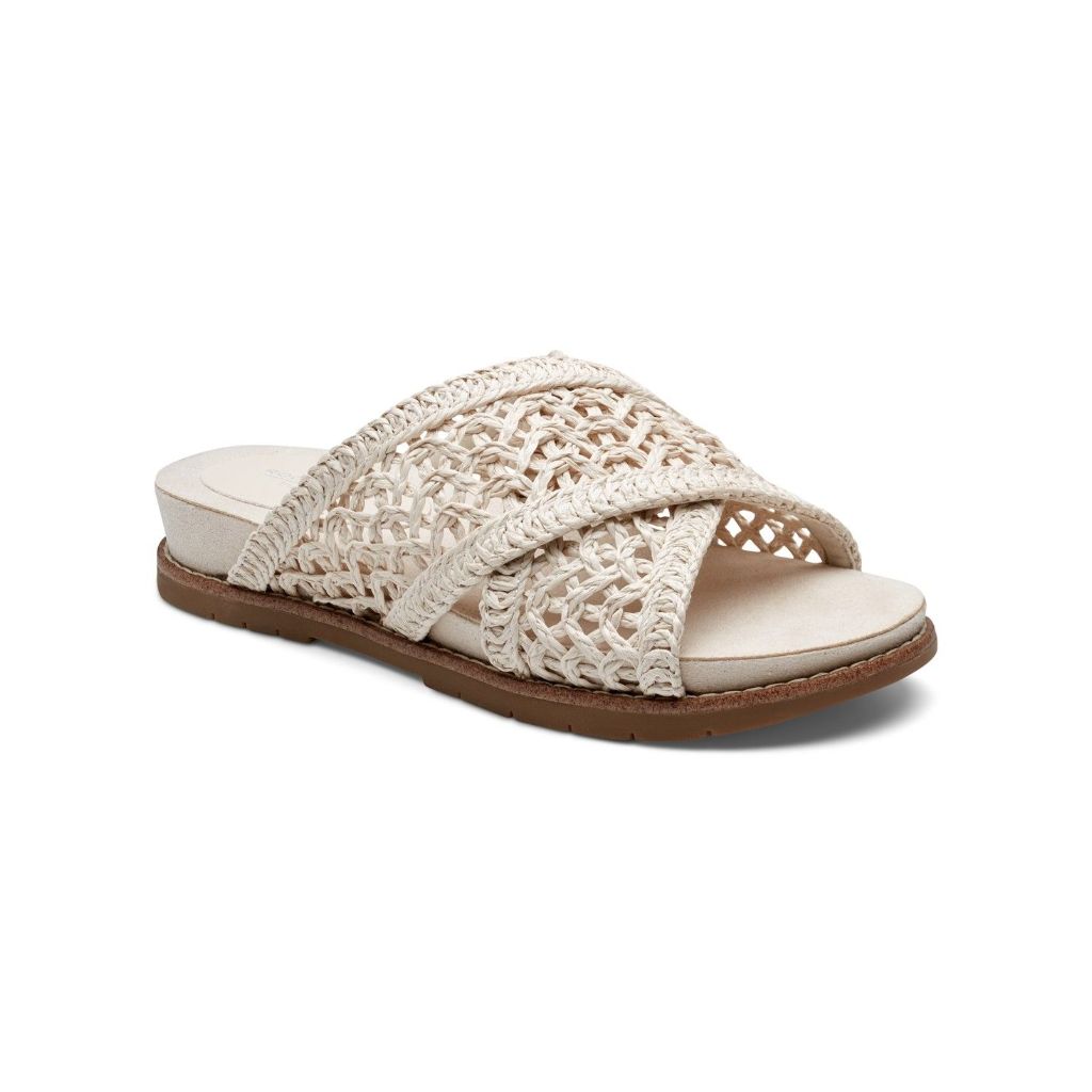 Rockport Women's Zora Casual Slide Sandals - Ivory, Size 8.5