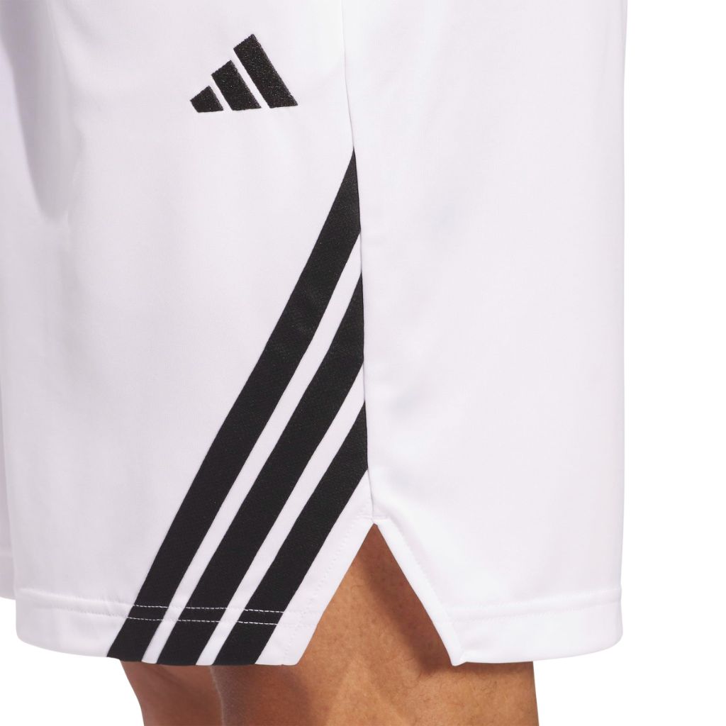 adidas Men's 7" Basketball Shorts - White/Black, XS