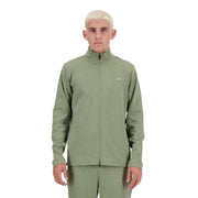 New Balance Men's Tech Knit Full Zip, Dark Olivine, Medium
